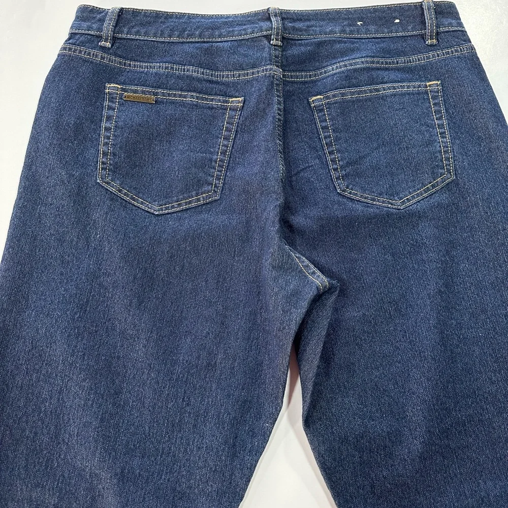 Michael Kors Jeans Skinny High Rise Ankle Button Dark Wash Denim Women’s Size 12